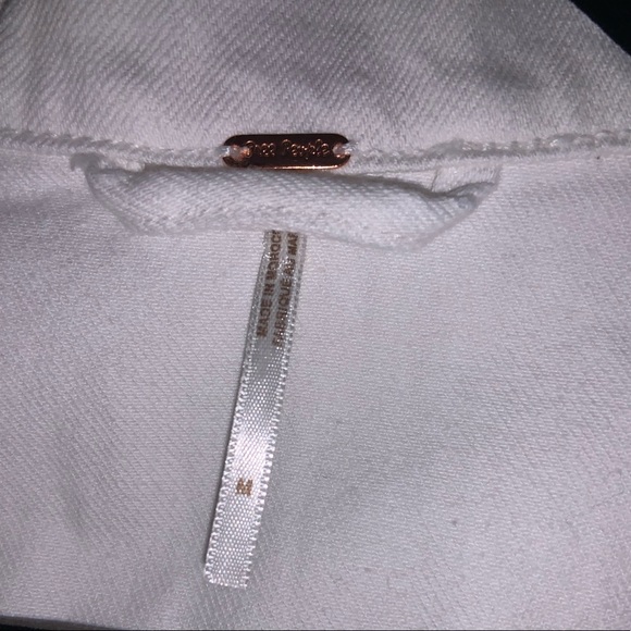 White Jean Jacket Free People - Picture 5 of 7
